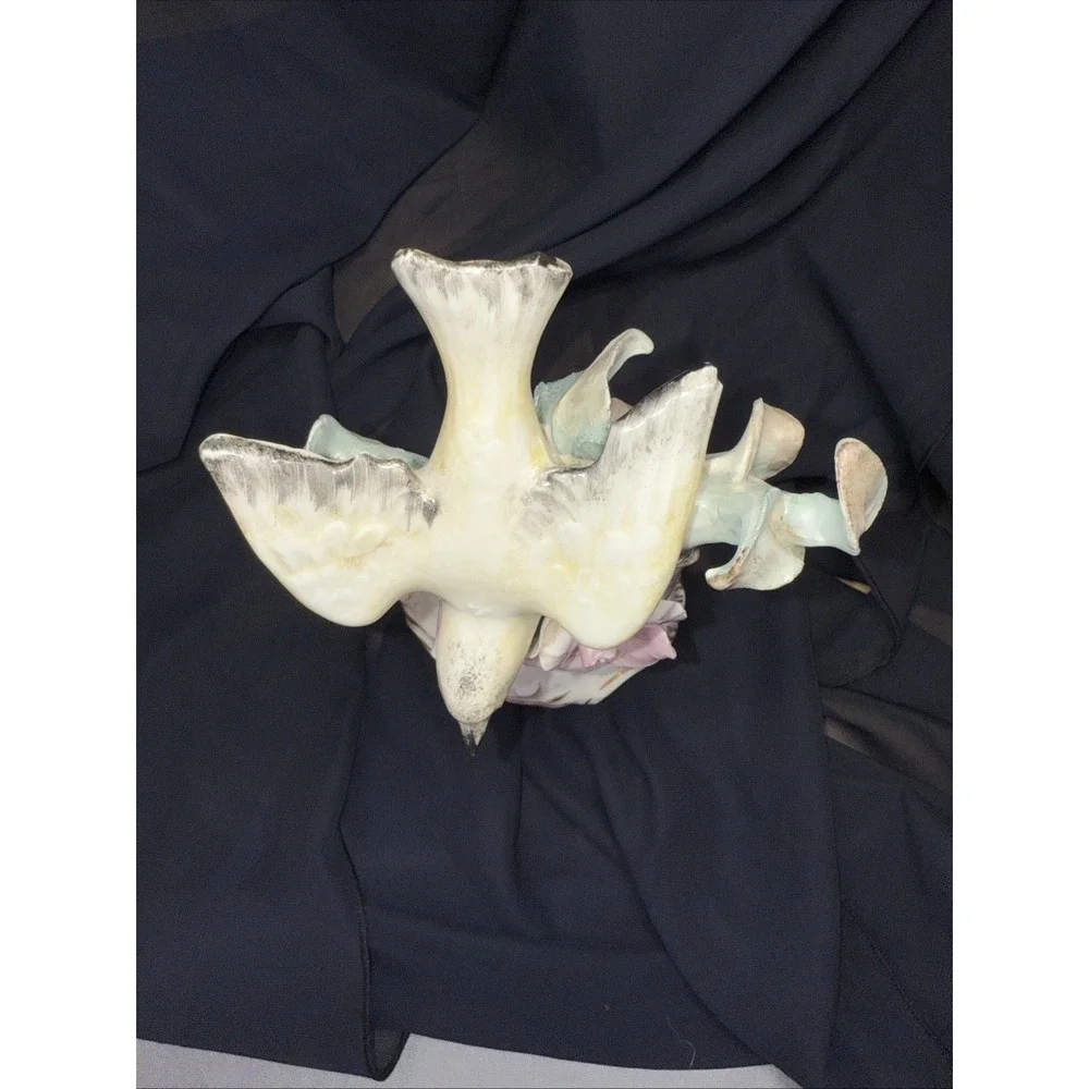 Vintage 1940s Signed Cordey 6023 Porcelain Bird Figurine 9